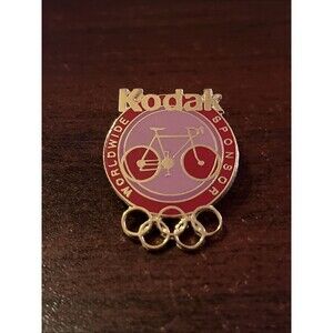 Vintage Kodak Worldwide‎ Sponsor Cycling Olympics Lapel Hat Pin